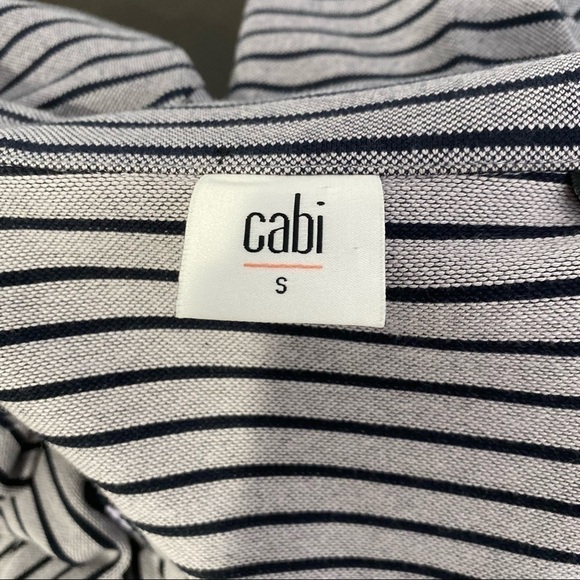 CABI Striped Dappled Stripe Car Coat Small - Picture 6 of 7